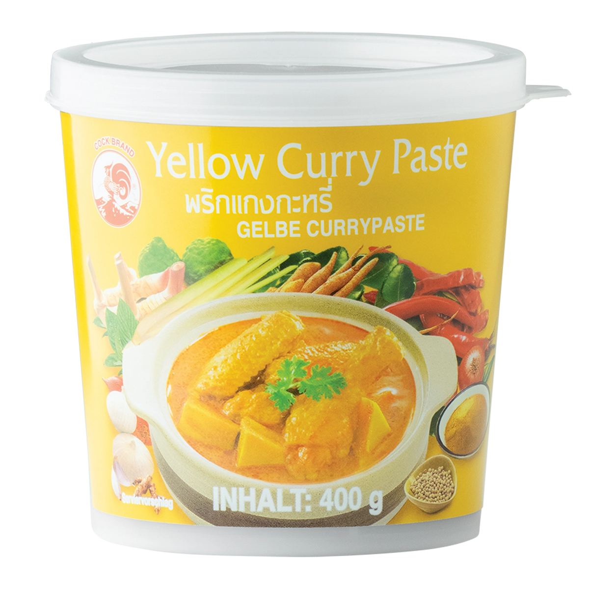 COCK BRAND Gelbe Curry Paste 400G