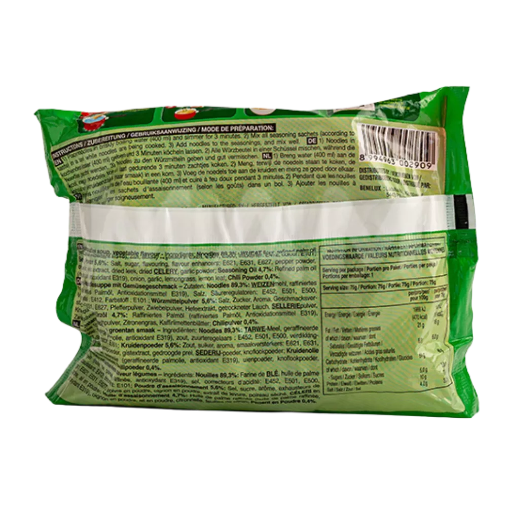 INDOMIE Noodles Vegetable Instant Nudeln Gemüse 75G
