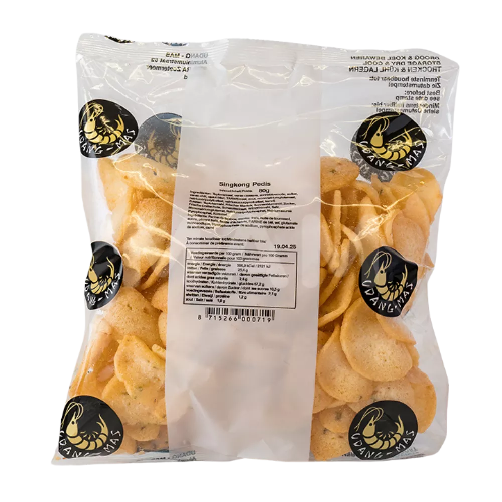 UDANG MAS Krabbenchips PIKANT Btl 80G