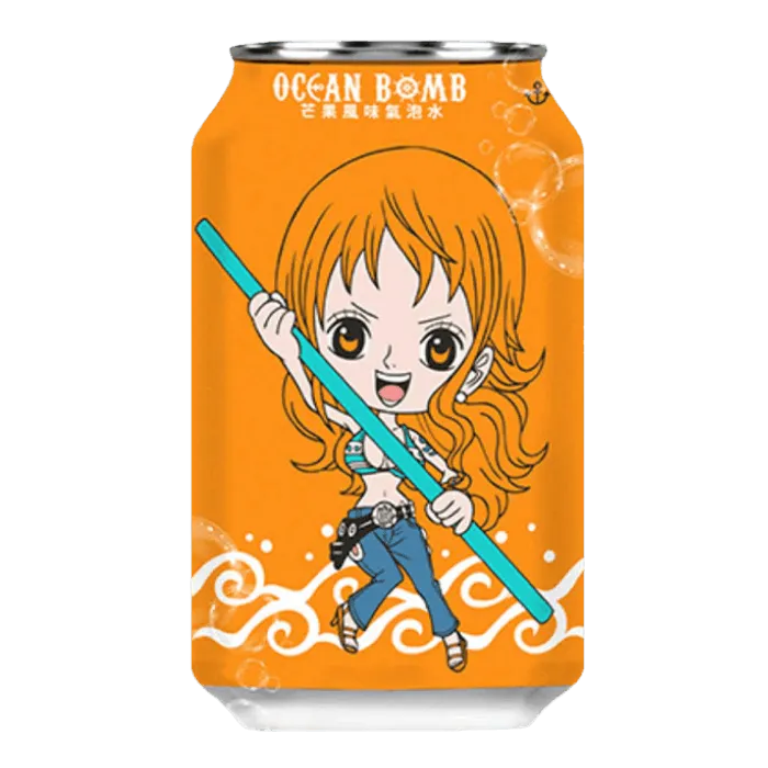 OCEAN BOMB ONE PIECE Nami Mango 330ML Spritziger Mango Softdrink