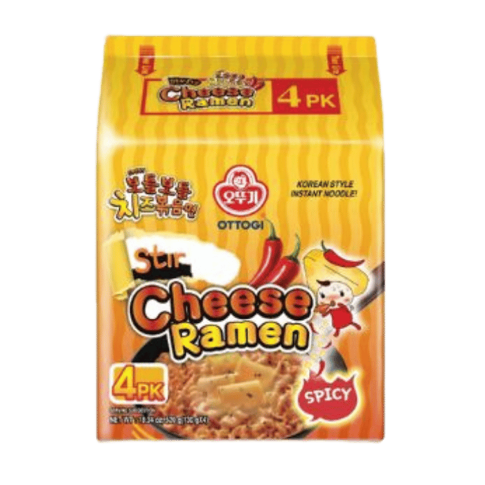 OTTOGI Cheese Ramen Stir- Fry Spicy Multipk. 4x130G