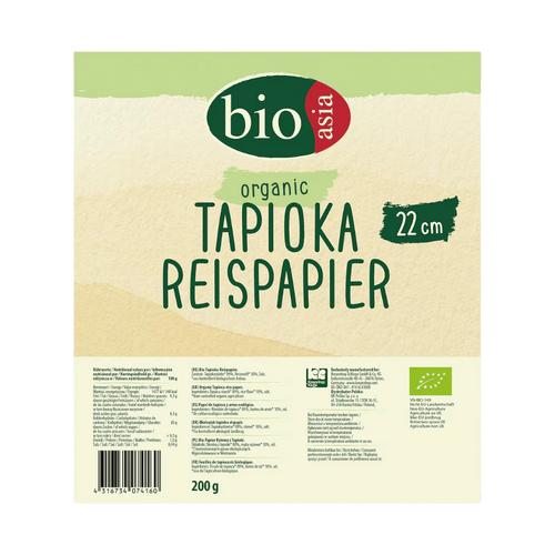 BIOASIA Organic Tapioka Reispapier 200G