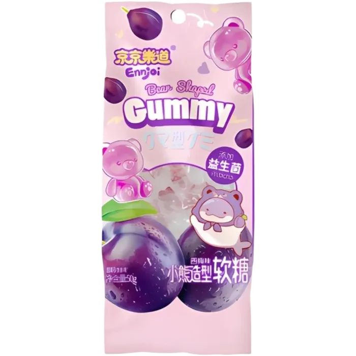 ENNJOI Bear Shaped Gummy Prune/Pflaume 50G