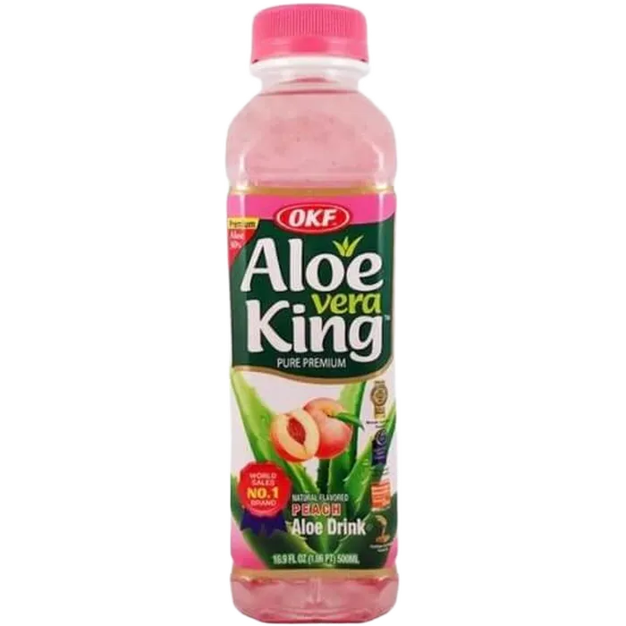 OKF Aloe Vera Getränk Pfirsich 500ML Koreanisches Aloe Vera Getränk