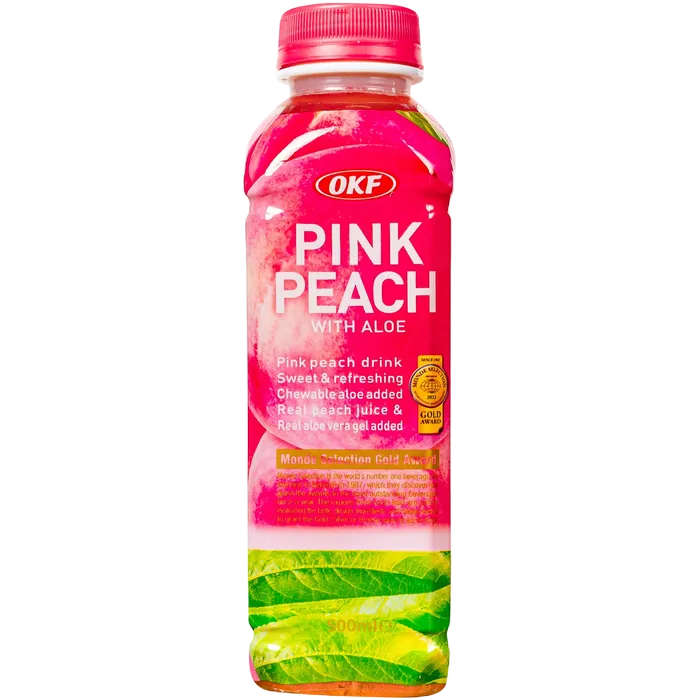 OKF Pink Peach Drink 500ML Pfirsich Erfrischungsgetränk
