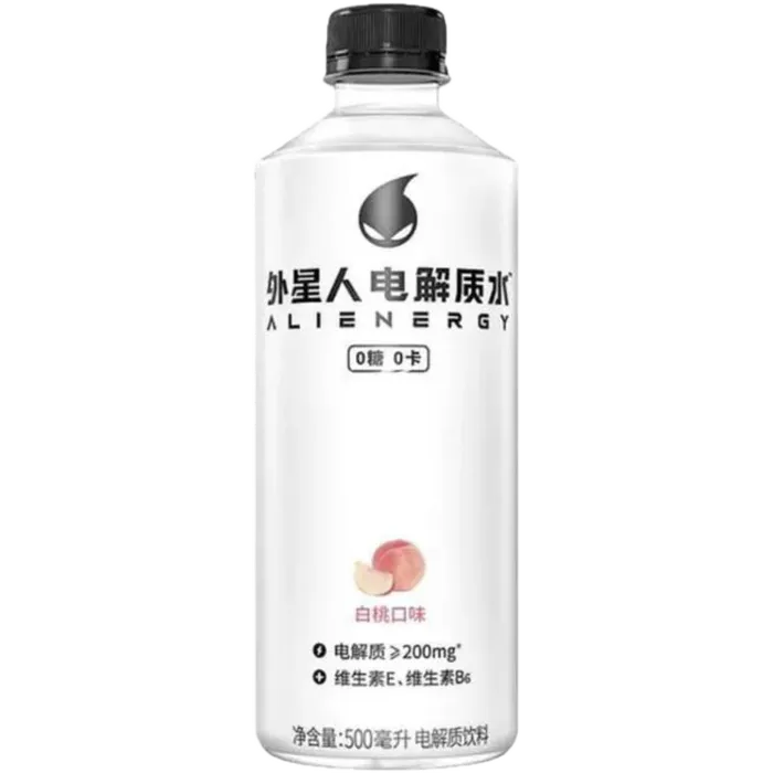 GENKI FOREST ALIENERGY WhitePeach Isotonic 500ML Isotonisches Pfirsich Getränk