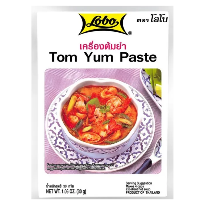 LOBO Tom Yum Paste 30G Thailändische Würzpaste für Tom Yum Suppe