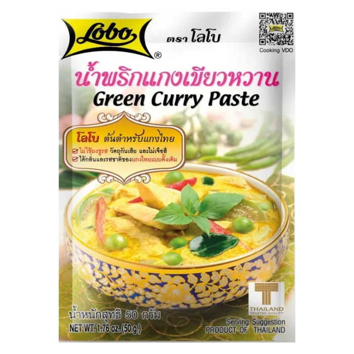 LOBO Green Curry Paste 50G – Thailändische grüne Currypaste
