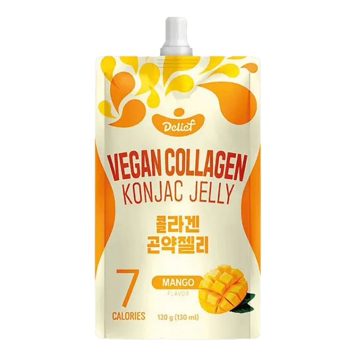 DELIEF Kollagen Konjak Jelly Mango 120g Veganer Mango Jelly Snack