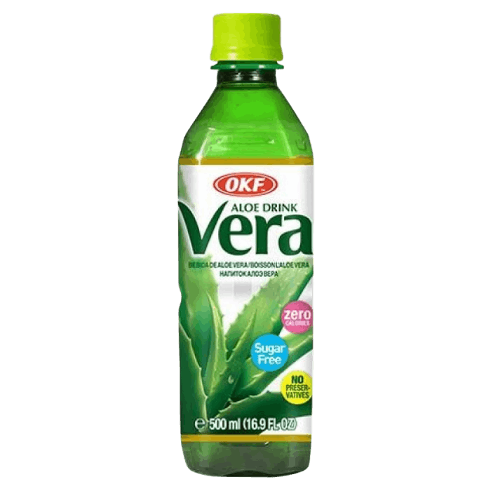 OKF Aloe Vera Getränk Original Zuckerfrei 500ML Sugar Free Aloe Drink
