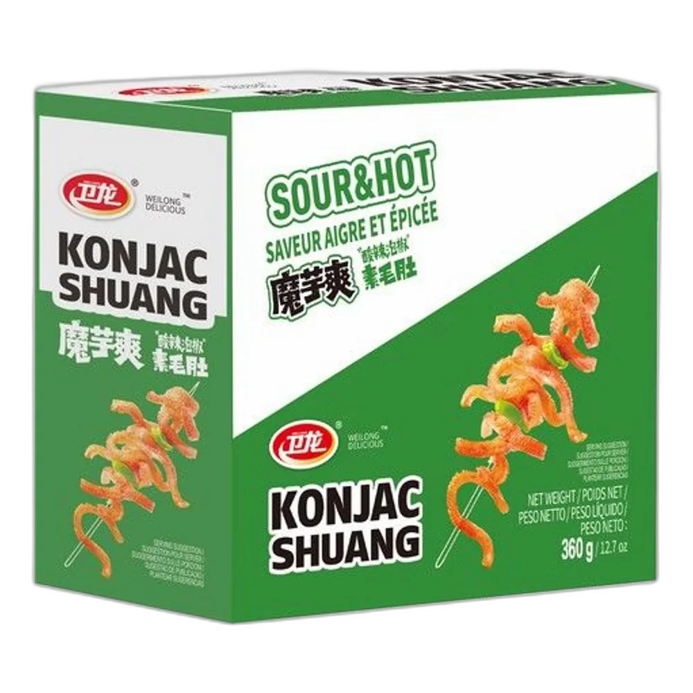 WEILONG Konjak Snack Shuang Scharf&Sauer 360G