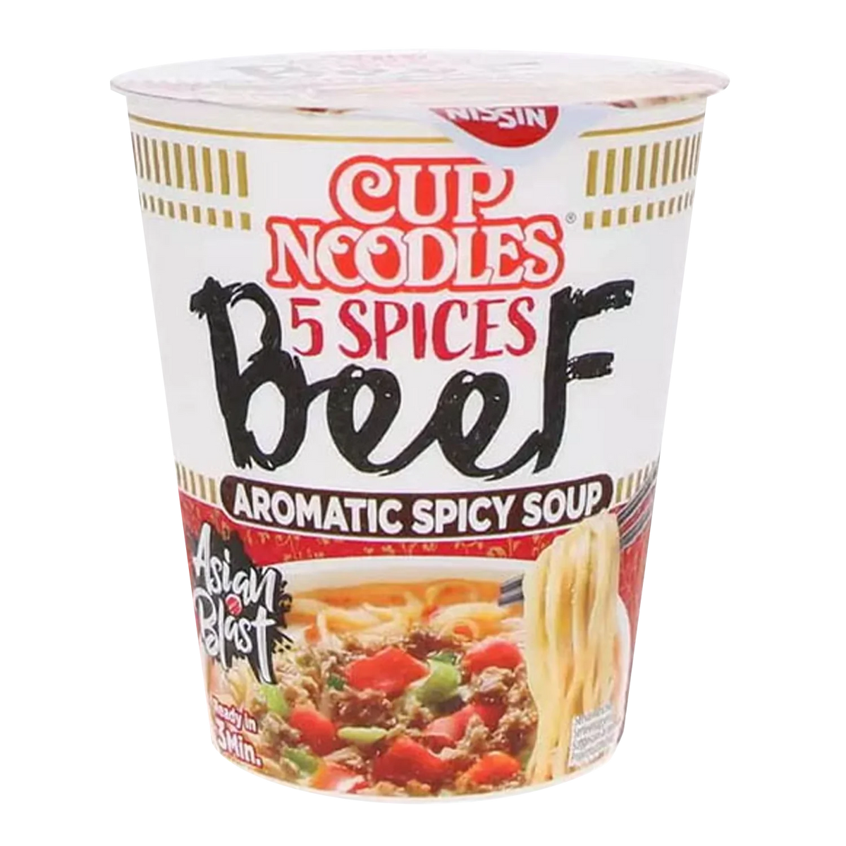 NISSIN Cup Noodle 5 Spices Beef 67G