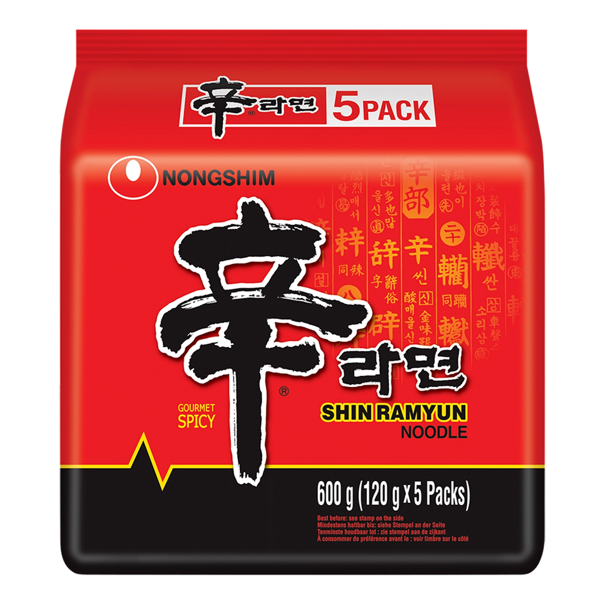 NONGSHIM Shin Ramyun Instant Nudeln 5er Pack 5x120g