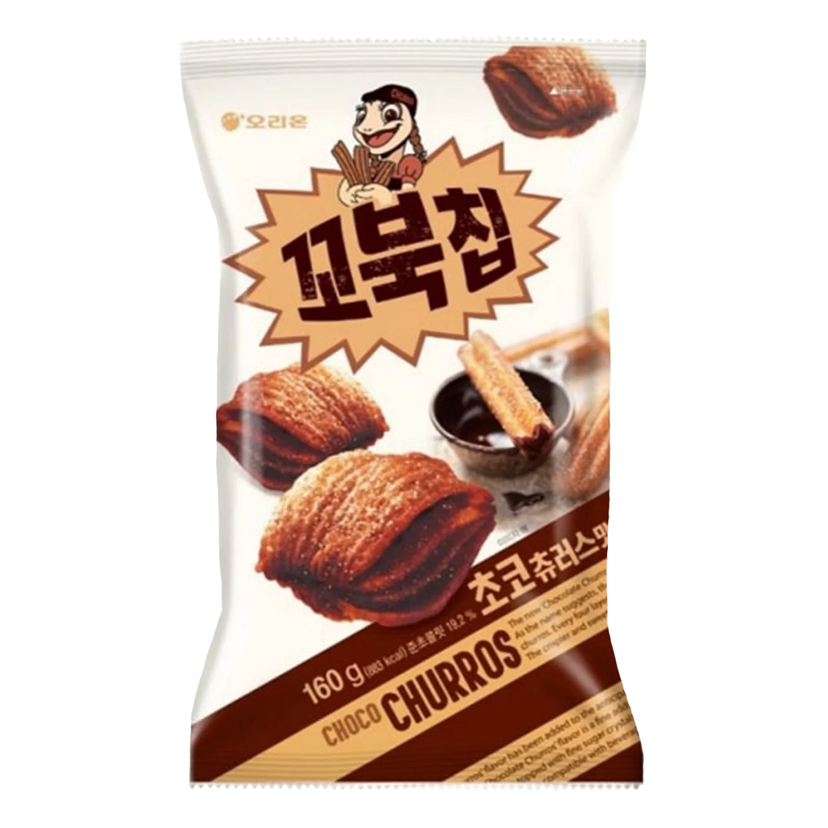 ORION Turtle Chips Schoko Churros 160G