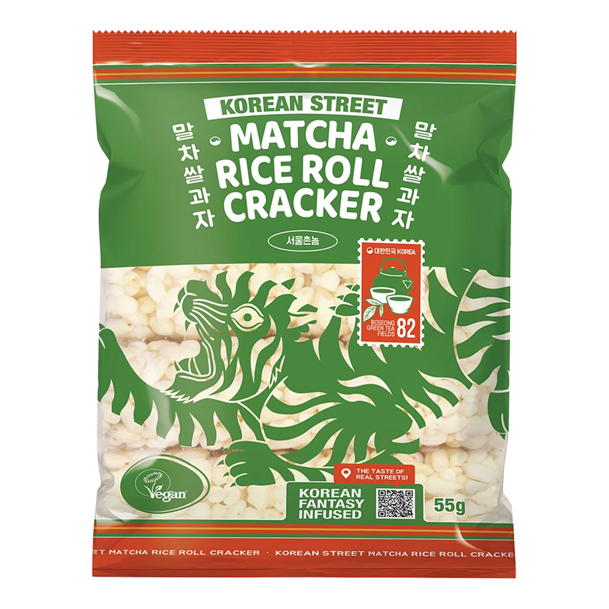 KOREAN STREET Reis Cracker Matcha 55G