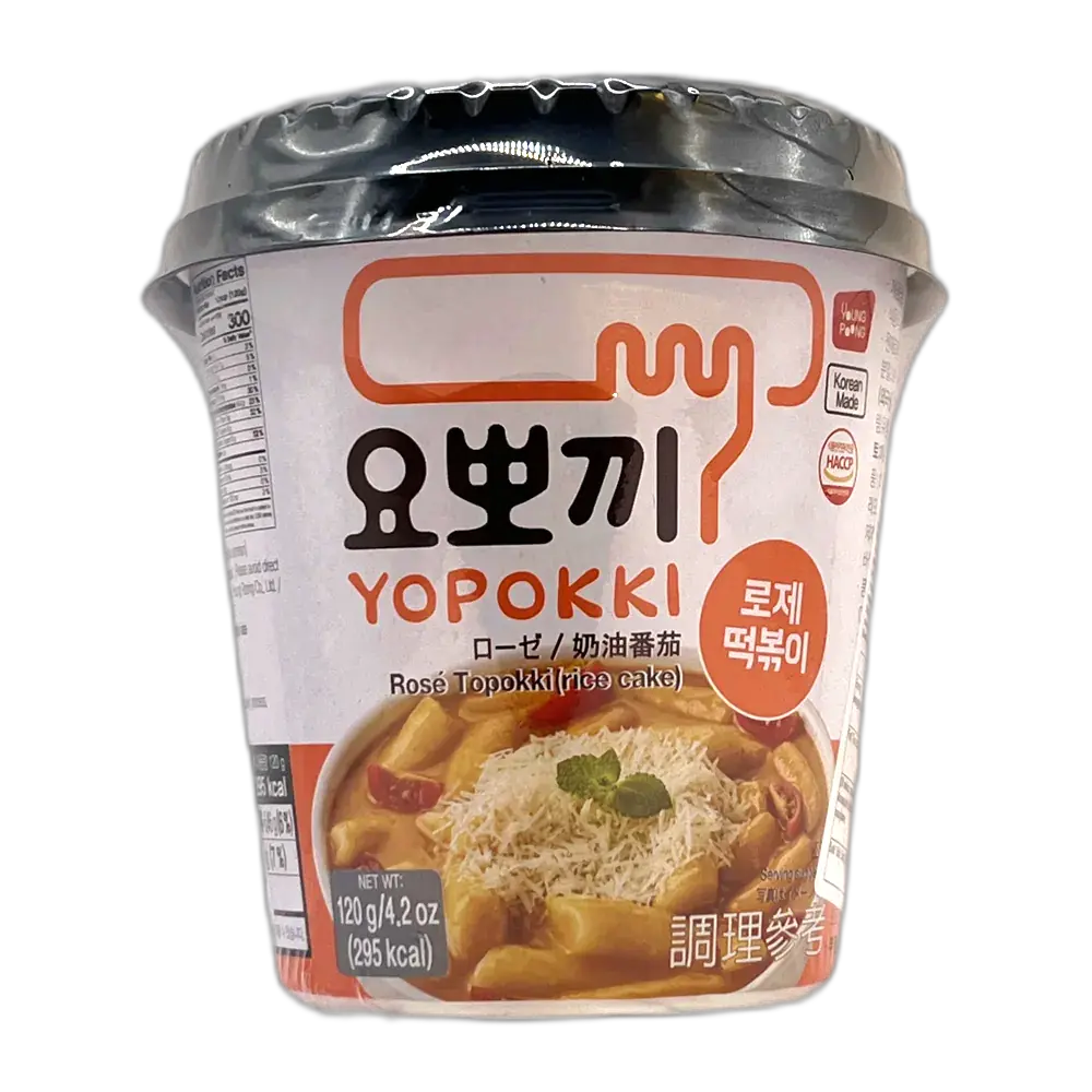 YOPOKKI Ricecake Cup Rose Spicy 120G