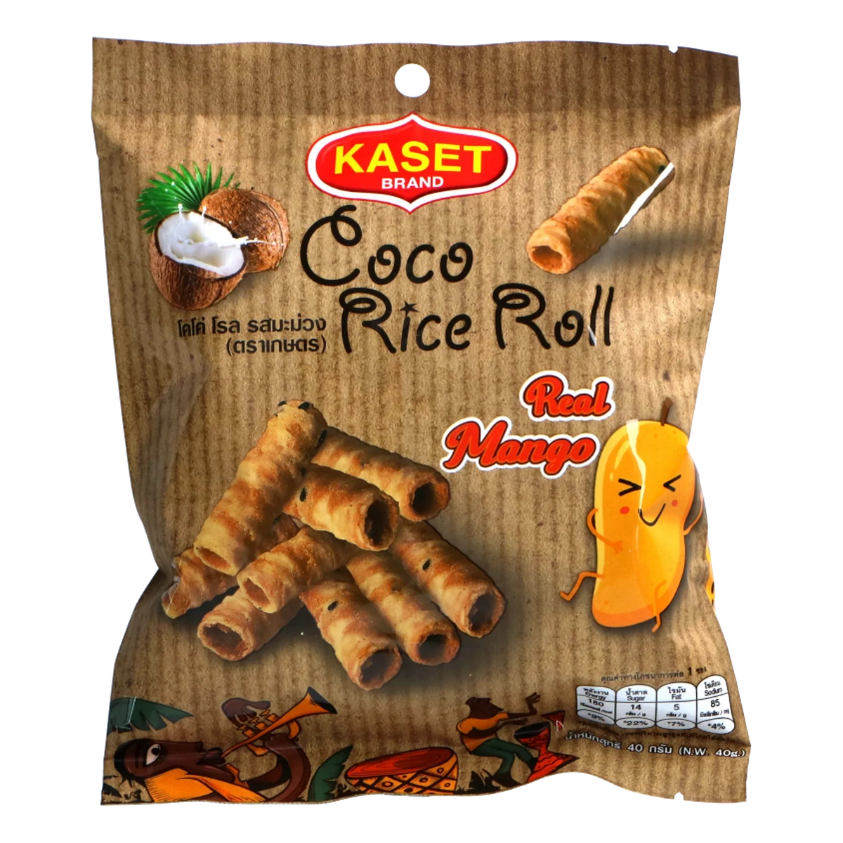Coco Crispy Rice Roll Durian 100G