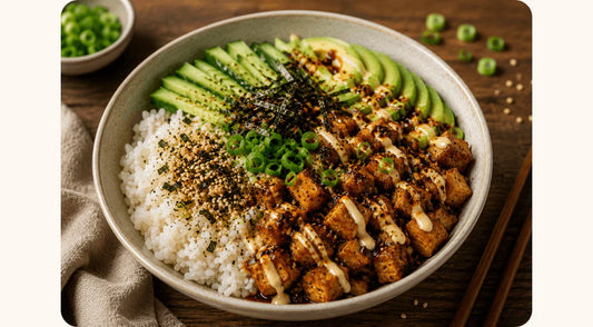 Crispy Asia Rice Bowl – Die perfekte Umami Bowl in nur 15 Minuten 🍚🔥