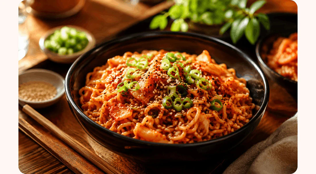 Korean Spicy Kimchi Noodles – Das virale Korea-Rezept zum Nachkochen 🔥🍜