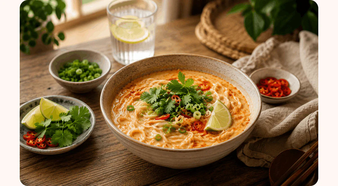 Cremige Tom Yum Nudelbowl – Das perfekte Thai Comfort Food 🍜🌶️