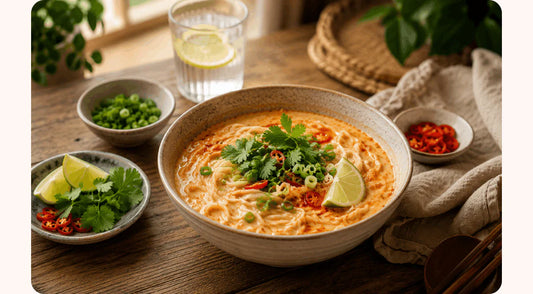 Cremige Tom Yum Nudelbowl – Das perfekte Thai Comfort Food 🍜🌶️