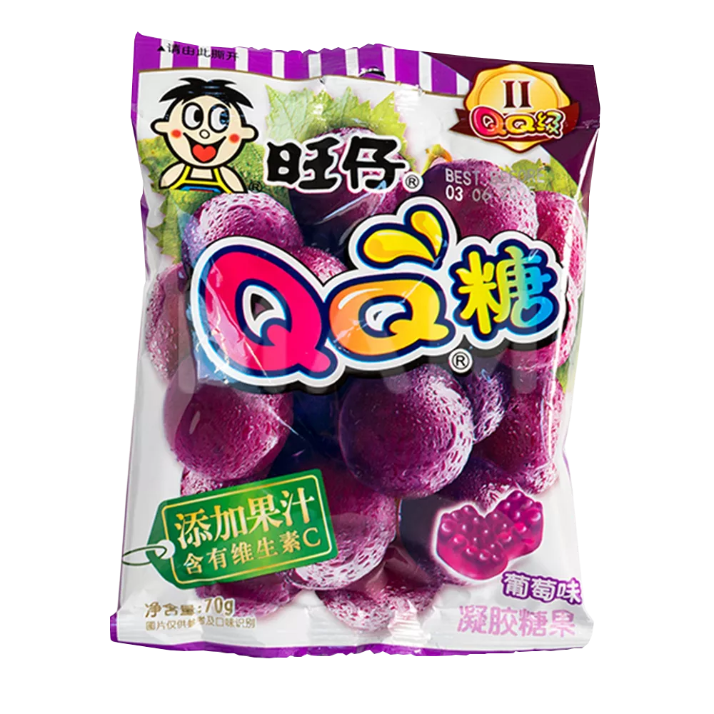 WANT WANT QQ Gummy Candy Grape 70G