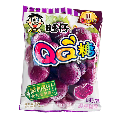 WANT WANT QQ Gummy Candy Grape 70G
