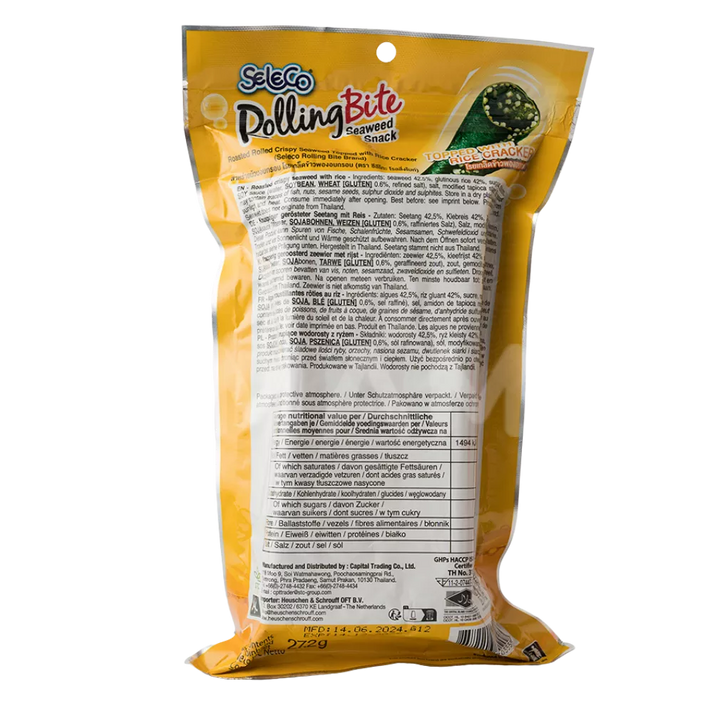 SELECO Rolling Bite Seetangsnack Reis 27,2G