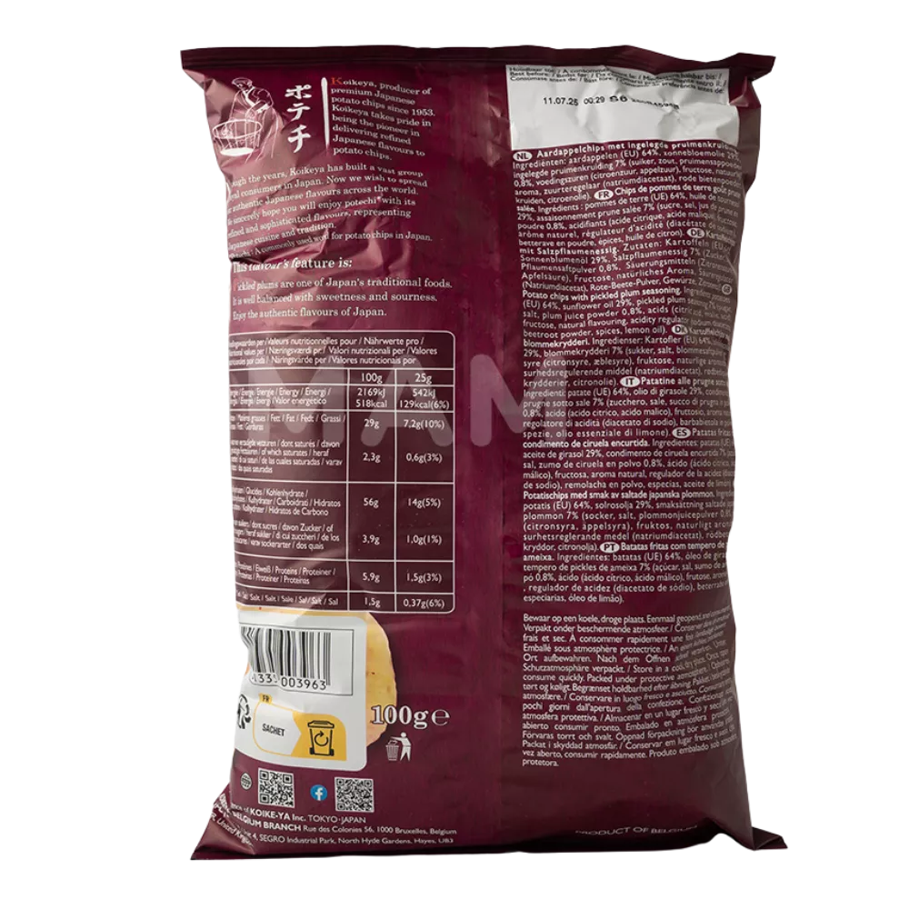 KOIKEYA Kartoffelchips Salzpflaume 100G