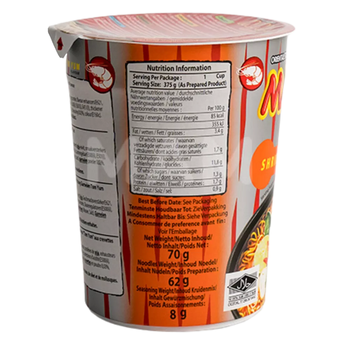 MAMA Instant Nudeln Shrimp Tom Yum Cup 70G