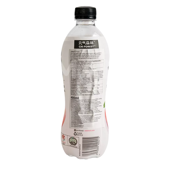 CHI FOREST Sprudelwasser Pfirsich 480ML
