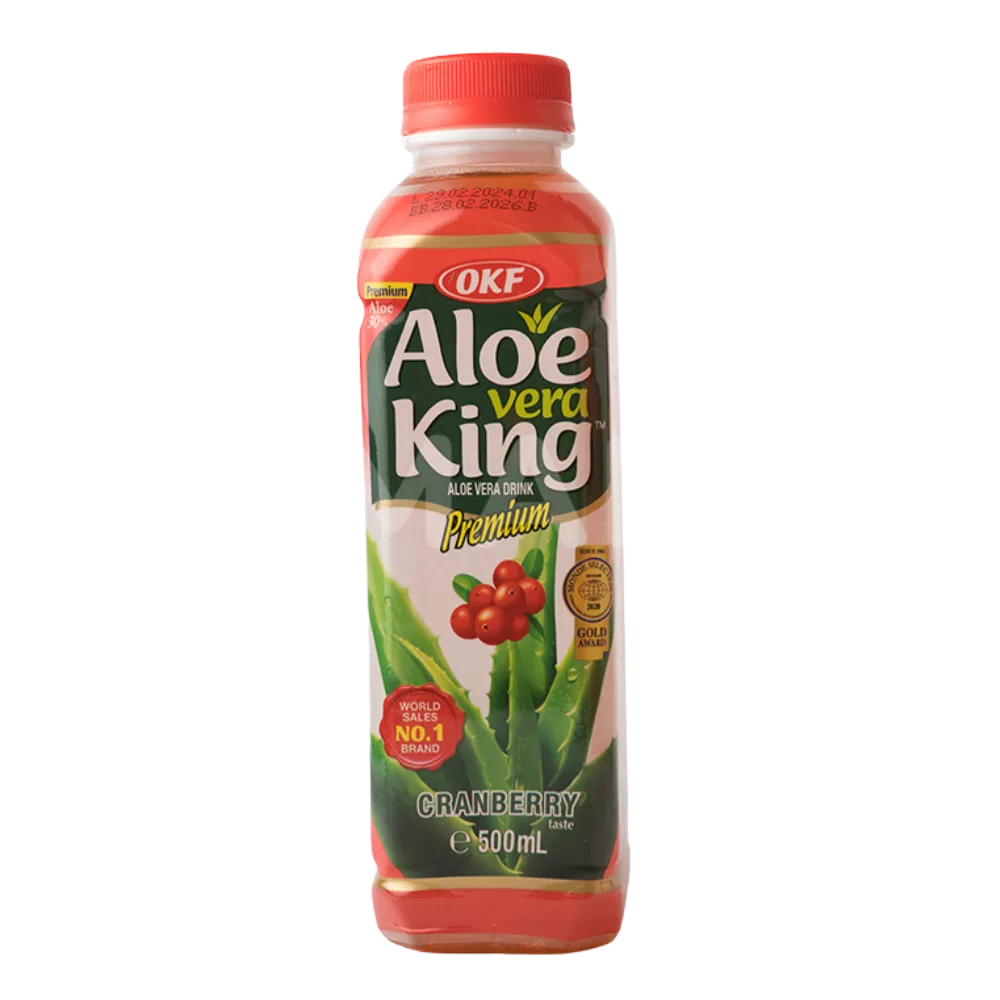 OKF Aloe Vera Getränk Cranberry 500ML