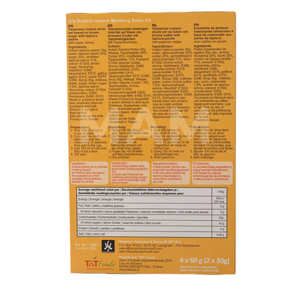 O's Bubble Instant Boba Brown Sugar Tee 240G