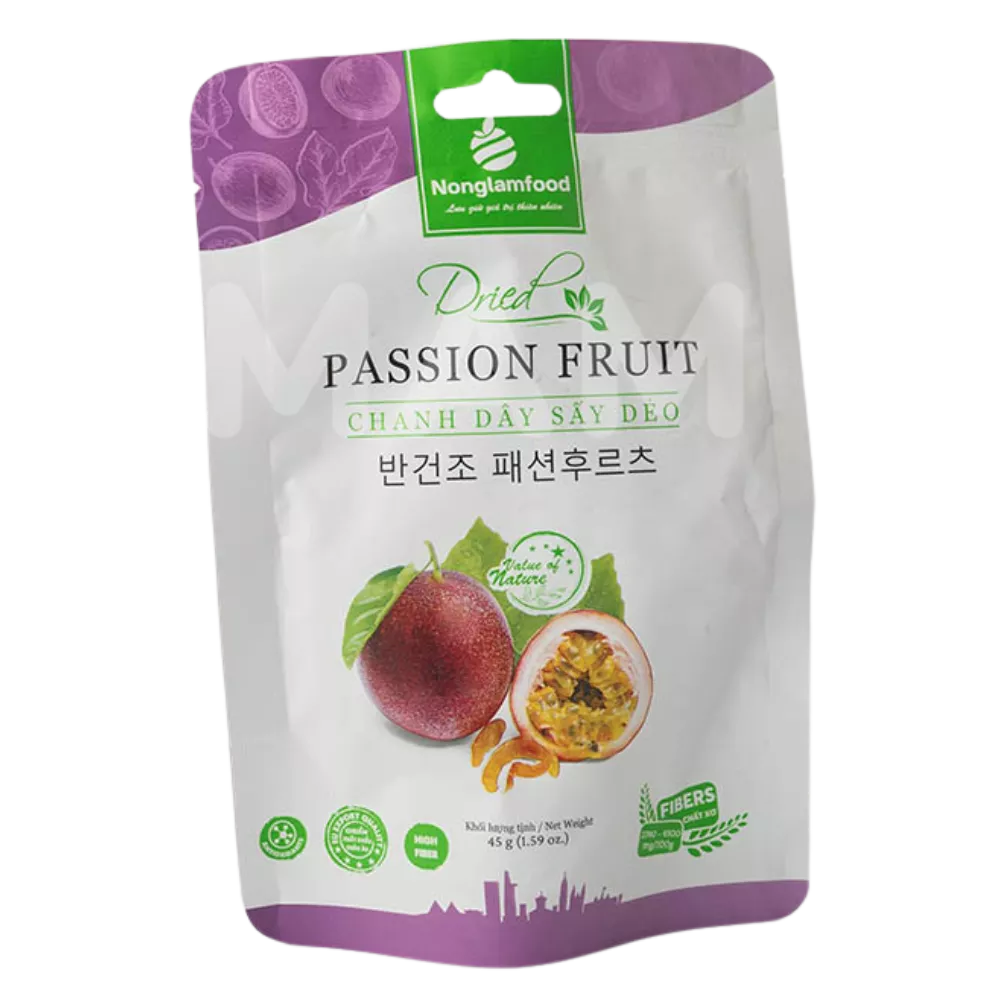 NONGLAMFOOD Getrocknete Passionsfrucht 45G