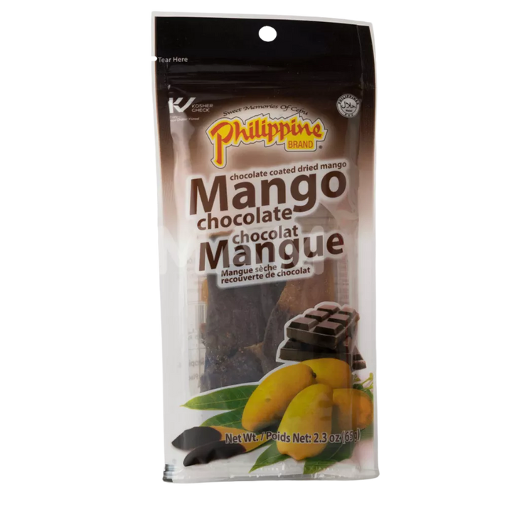 PHILIPPINE BRAND Dried Mangos Chocolate 68G