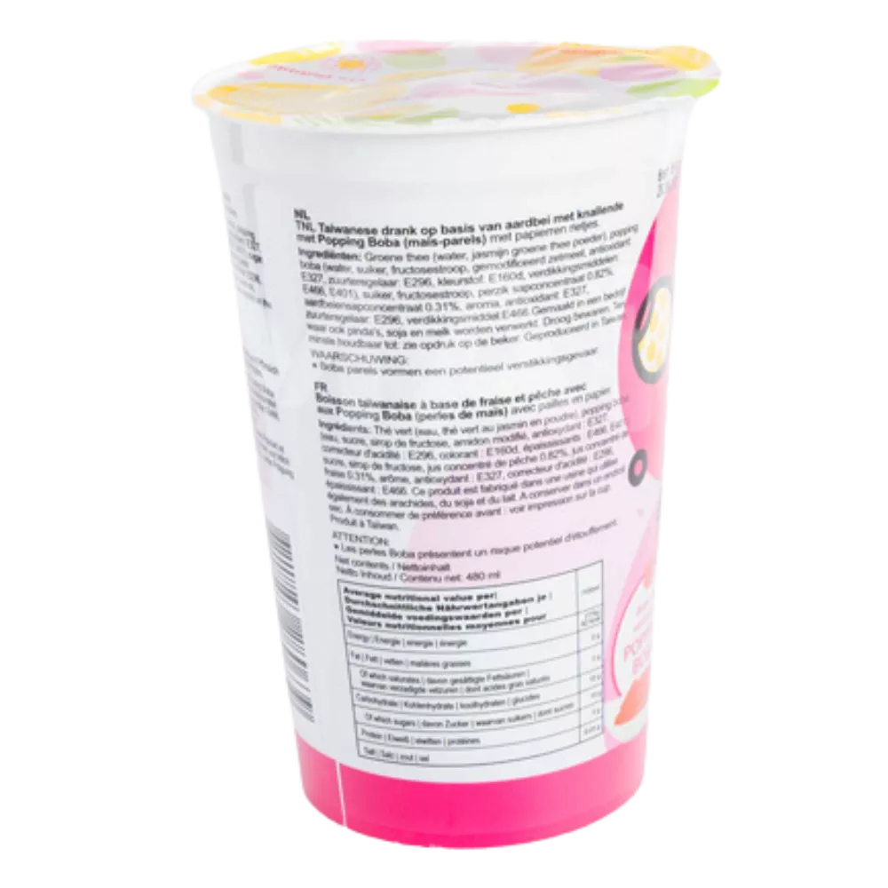 O'S Popping Boba Lychee Mango 2x480ML