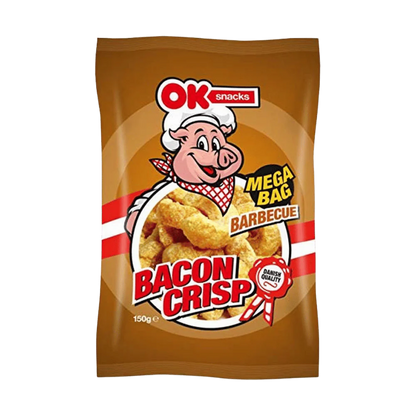 OK Snacks Bacon Crisp BBQ 150G