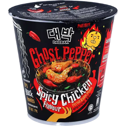 DAEBAK Ghost Pepper Spicy Chicken Noodles Cup 80G