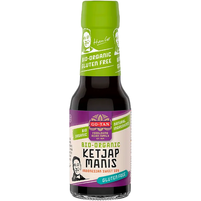 GO-TAN Bio Ketjap Manis Glutenfrei 145ML – Süße Sojasauce