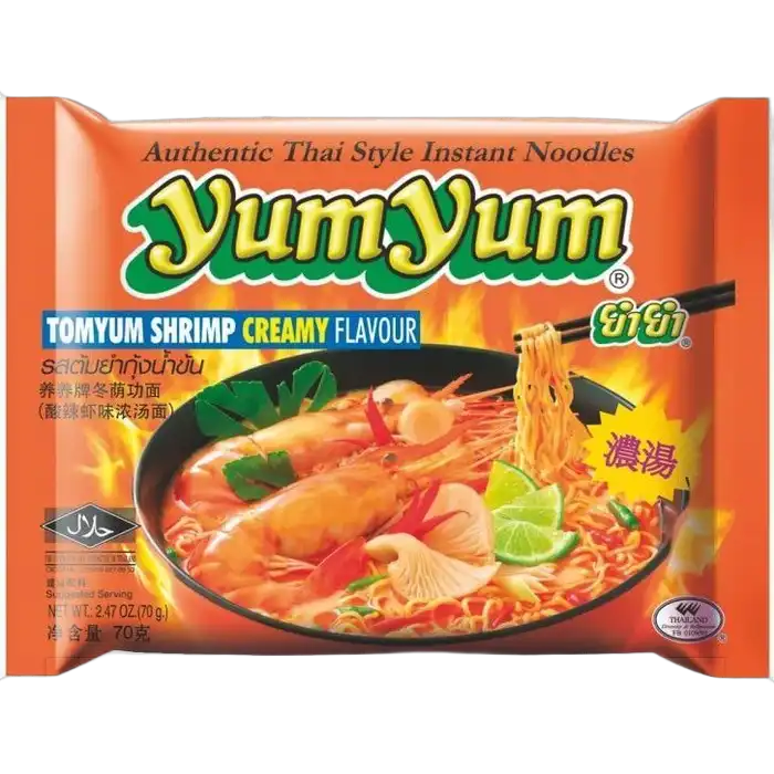YUM YUM Instant Nudeln Tom Yum Garnelen Pk 70g