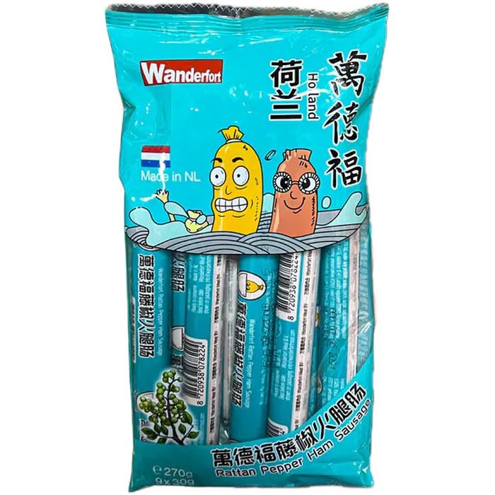 WANDERFORT W√ºrstchen Pepper Ham 270G