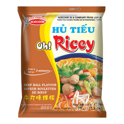 ACECOOK OH! Ricey Pho Noodles Beefball 70G