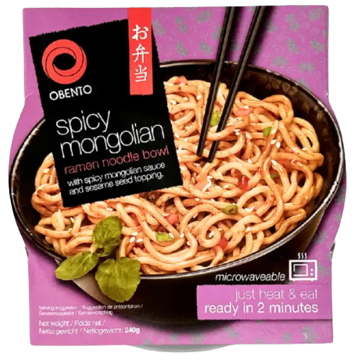 OBENTO Ramen Bowl Spicy Mongolian 240G