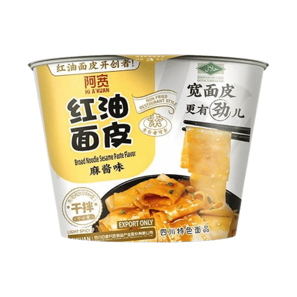 BAIJIA Broad Noodle Sesam Paste Flavour Bowl 115G