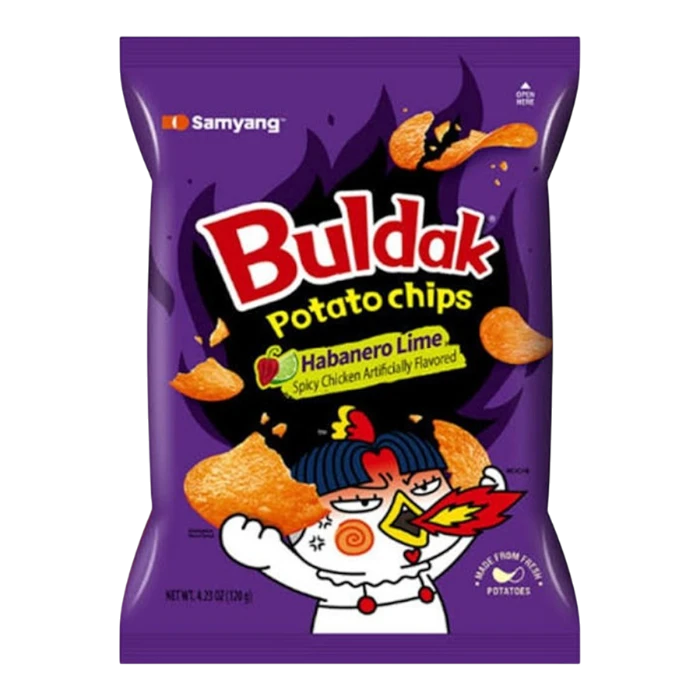 SAMYANG Buldak Kartoffel Chips Habanero Lime 55G