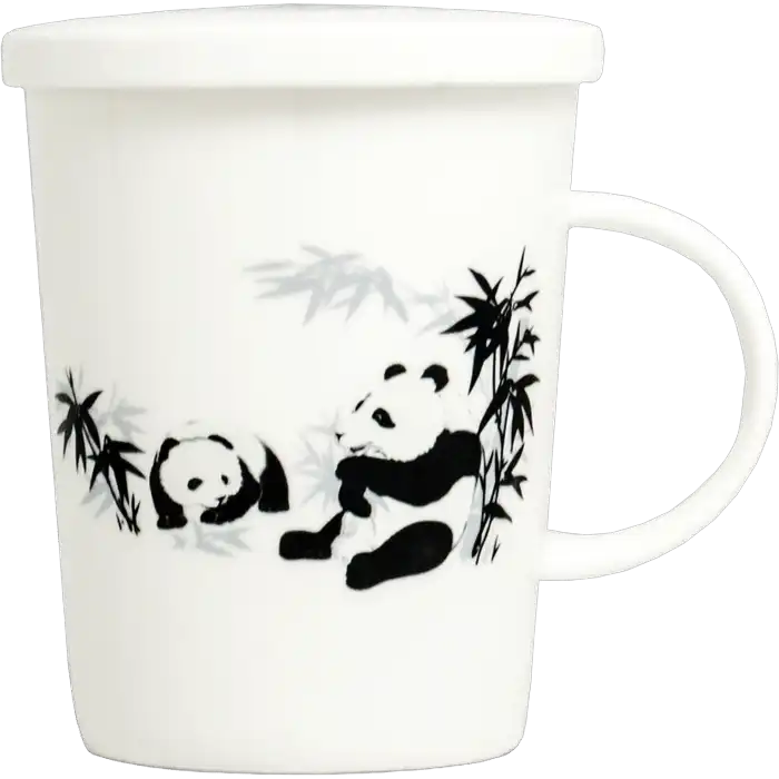 Teebecher Mit Filter PANDA √ò9,5cm/H11cm