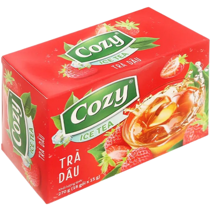 COZY Ice Tea Strawberry Erdbeer 240G – Instant Eistee aus Vietnam