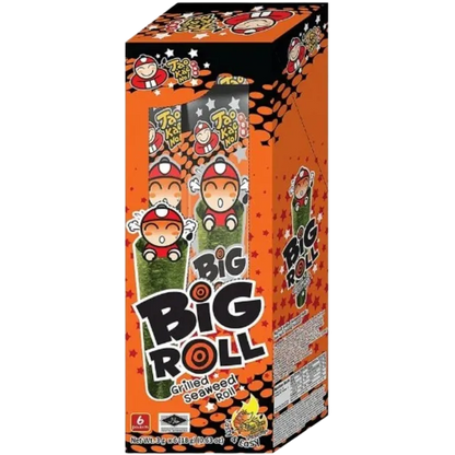 TAOKAENOI Big Roll Grill Seaweed Tom Yum 18G – Gegrillter Seetang Snack
