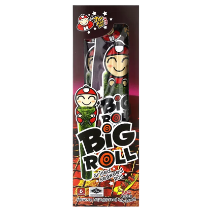 TAOKAENOI Big Roll Grill Seaweed BBQ 18G – Gegrillter Seetang Snack