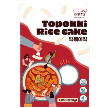 YOPOKKI Rice Cake Topokki Plain 200g
